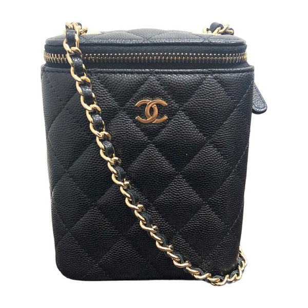 シャネル CHANEL マトラッセヴァニティチェーン AP1466 キャビアスキン レディース ショルダーバッグ