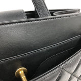 シャネル CHANEL マトラッセ トートバッグ 28番台 ブラック ゴールド金具 カーフ/ラム/キャビア レディース ハンドバッグ