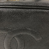 シャネル CHANEL ヴァニティショルダー A07061 5番台 ブラック ゴールド金具 キャビアスキン レディース ハンドバッグ