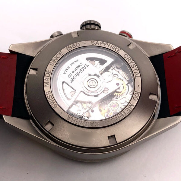タグ・ホイヤー TAG HEUER カレラタキメータークロノグラフ CV2A80 チタン 自動巻き メンズ 腕時計