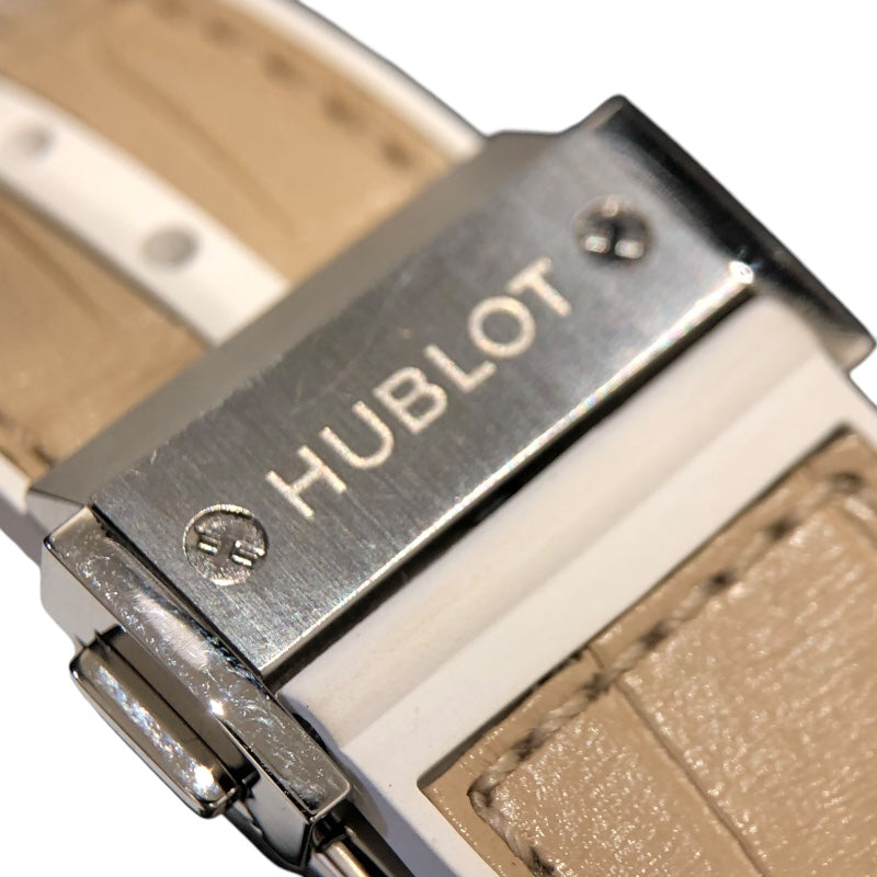 ウブロ HUBLOT スピリット オブ ビッグバン ベージュセラミック 665.CZ.891B.LR.1204 ベージュ チタン/セラミック/アリゲーターラバー メンズ 腕時計