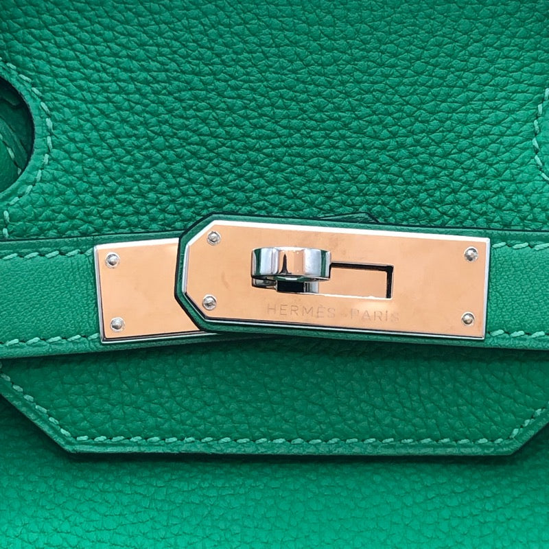 エルメス HERMES バーキン35 ギリーズ X刻印 (2016年製) バンブー/シルバー金具 トゴ×スイフト レディース ハンドバッグ