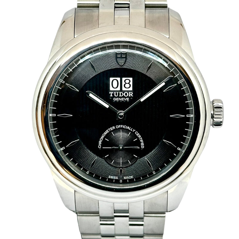 チューダー/チュードル TUDOR グラマー ダブルデイト 黒文字盤 57100 ブラック ステンレススチール 自動巻き メンズ 腕時計 |  中古ブランドリユースショップ OKURA(おお蔵)