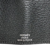 エルメス HERMES べアンキーケース U刻印（2022年製） ブラック　シルバー金具 シェーブルミゾル レディース キーケース