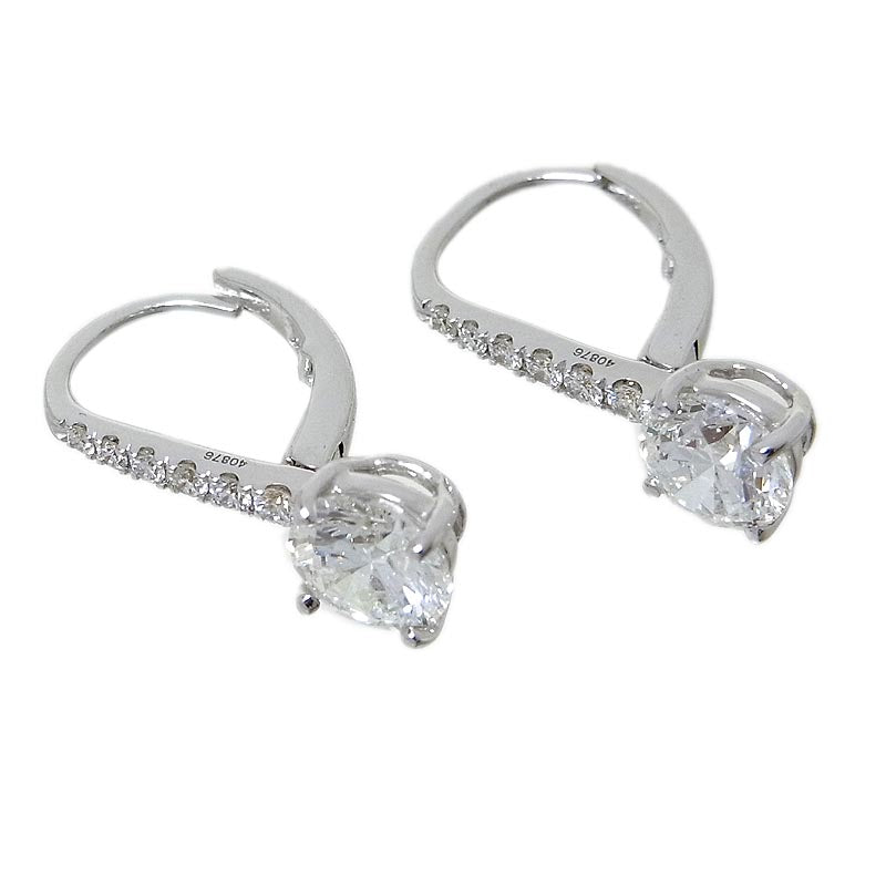 グラフ GRAFF ラウンド ダイヤモンド ピアス E45308 0.70/0.70ct K18WG ダイヤモンド ジュエリー