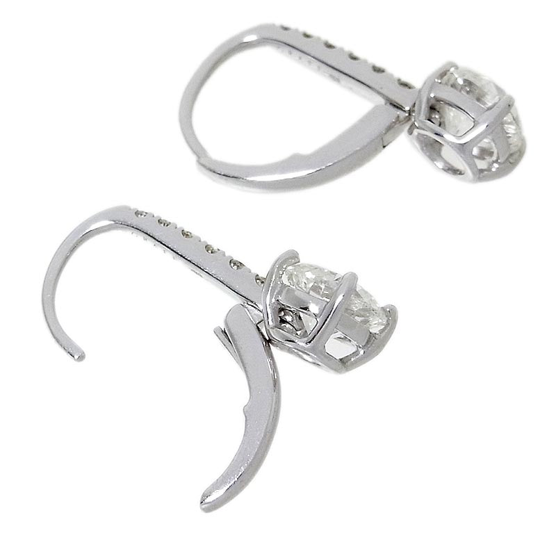 グラフ GRAFF ラウンド ダイヤモンド ピアス E45308 0.70/0.70ct K18WG ダイヤモンド ジュエリー