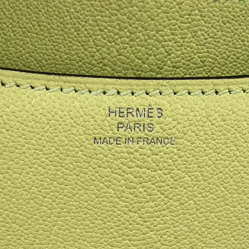 エルメス HERMES コンスタンス3ミニ U刻印 ジョーヌブルジョン/Sv金具 シェブルミゾル レディース ショルダーバッグ