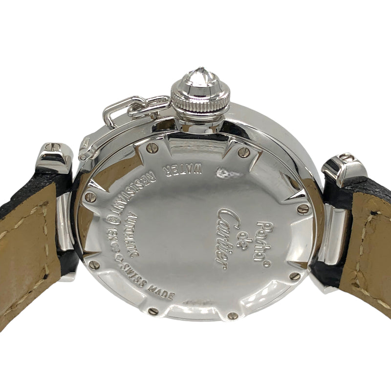 カルティエ Cartier パシャ32 8Pダイヤモンド WJ107556 シルバー K18WG/社外ベルト 自動巻き レディース 腕時計 |  中古ブランドリユースショップ OKURA(おお蔵)