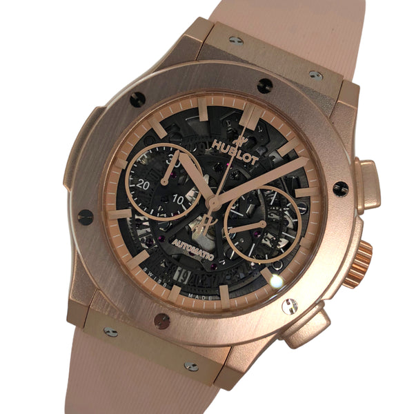 ウブロ HUBLOT アエロフュージョン クロノグラフ アルミニウム ピンク 525.UP.0192.RX.JPN アルミニウム 自動巻き メンズ 腕時計