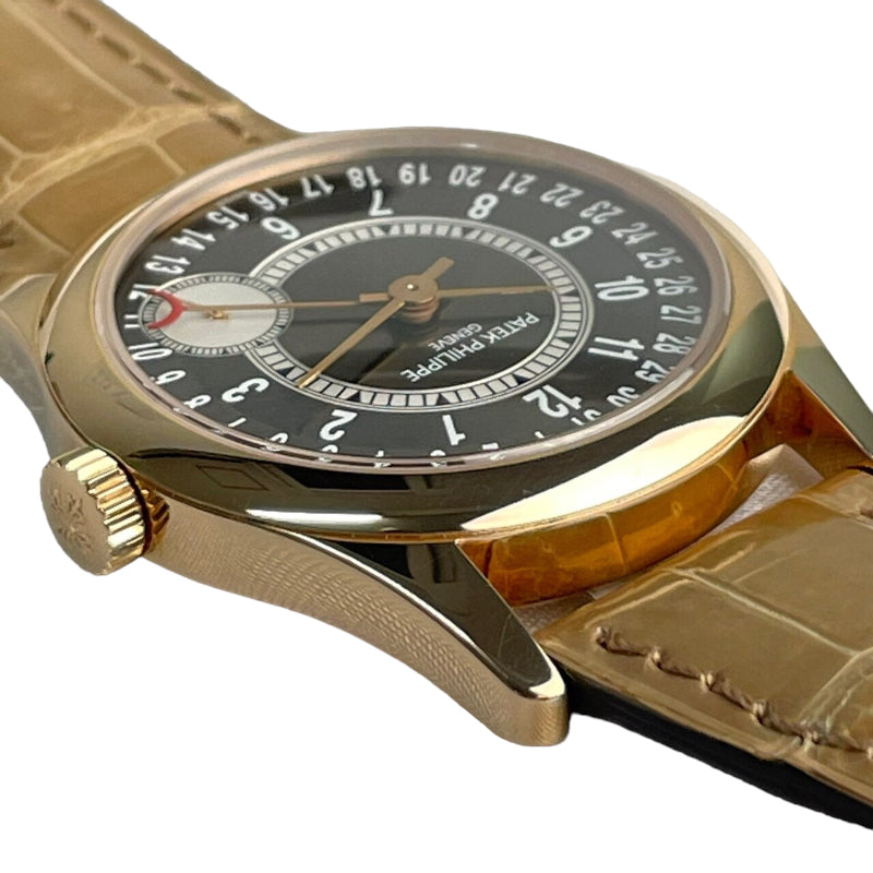 パテック・フィリップ PATEK PHILIPPE カラトラバ 6000R-001 K18ピンクゴールド アリゲーターベルト 自動巻き メンズ 腕時計