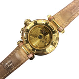 カルティエ Cartier パシャ32 コンベックスグリット WJ116056 アイボリー K18イエローゴールド 自動巻き レディース 腕時計