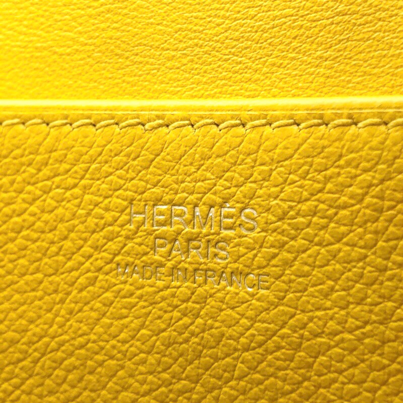 エルメス HERMES アルザン25 U刻 (2022年製) ジョーヌナプレ シルバー金具 エバーカラー エヴァーカラー レディース ハンドバッグ