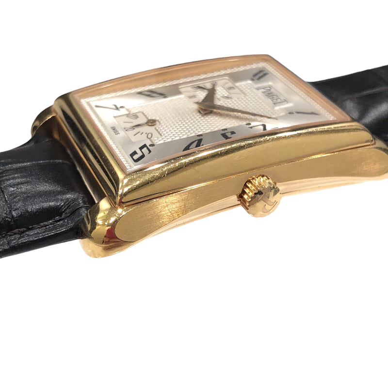 ピアジェ PIAGET エンペラードール P10043 ホワイト K18PG/社外ベルト 自動巻き メンズ 腕時計