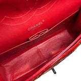 シャネル CHANEL デカマトラッセ30 A58600 レッド シルバー金具 パテントレザー レディース ショルダーバッグ