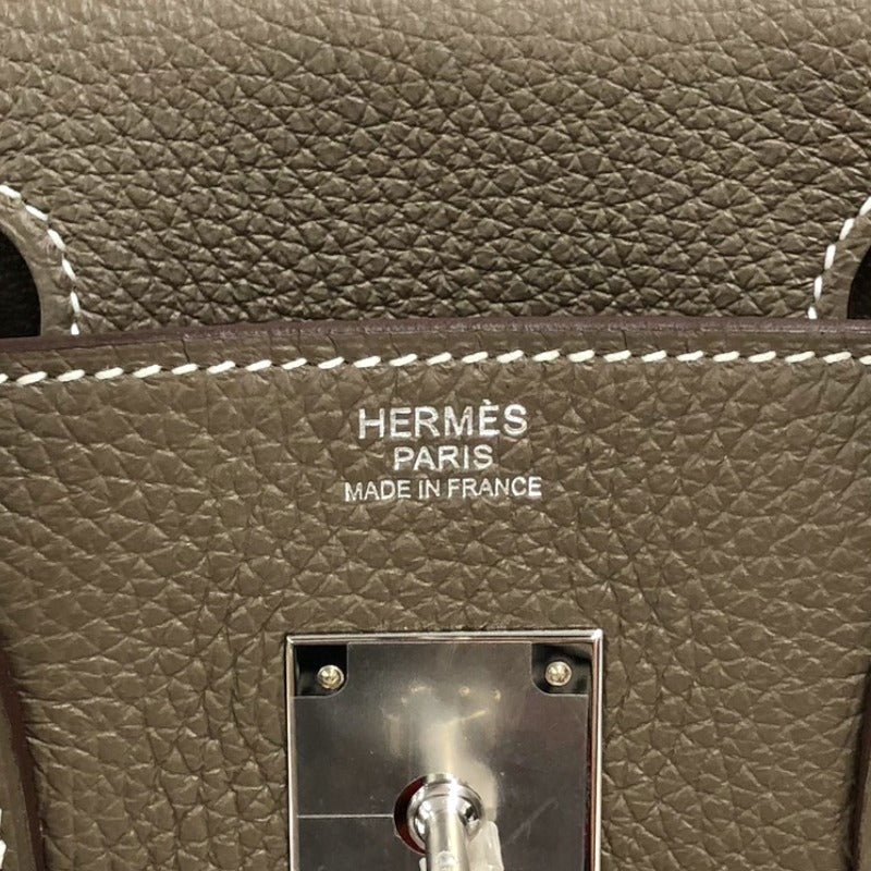 エルメス HERMES バーキン30 U刻 エトゥープ シルバー金具 トリヨンクレマンス レディース ハンドバッグ