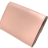 フェンディ FENDI コンパクト ウォレット 8M0395 ピンクベージュ レザー レディース 二つ折り財布