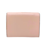 フェンディ FENDI コンパクト ウォレット 8M0395 ピンクベージュ レザー レディース 二つ折り財布