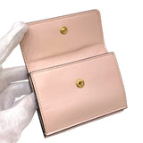 フェンディ FENDI コンパクト ウォレット 8M0395 ピンクベージュ レザー レディース 二つ折り財布