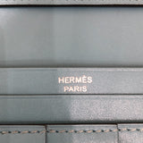 エルメス HERMES ベアンクラシック　A刻印　SV ブルーアトール レザー リザード　タデラクト ユニセックス 長財布