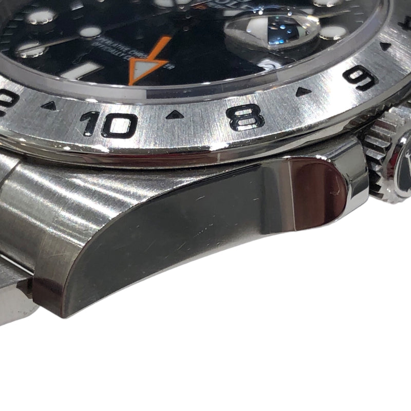ロレックス ROLEX エクスプローラー2 216570 ブラック SS 自動巻き メンズ 腕時計