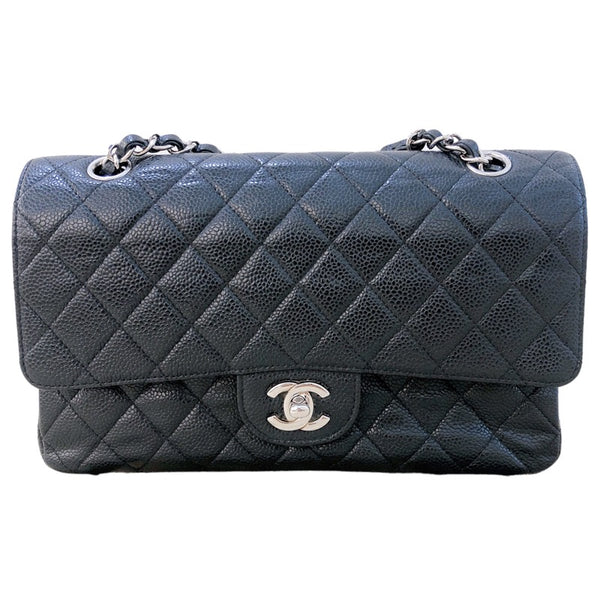 シャネル CHANEL マトラッセ25 A01112 ブラック シルバー金具 キャビアスキン レディース ショルダーバッグ |  中古ブランドリユースショップ OKURA(おお蔵)