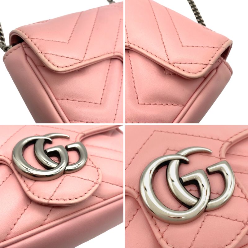 グッチ GUCCI GGマーモント スーパーミニバッグ チェーンショルダー 