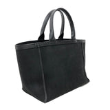 ヴァレクストラ VALEXTRA ショッピングバッグ ミニキャンバス ブラック キャンバス レディース トートバッグ