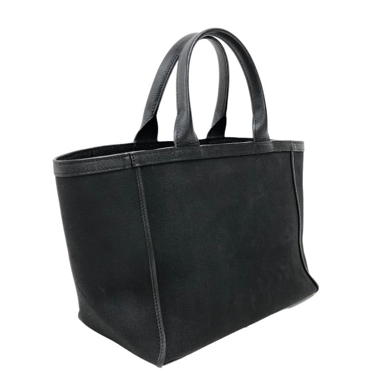 ヴァレクストラ VALEXTRA ショッピングバッグ ミニキャンバス ブラック キャンバス レディース トートバッグ