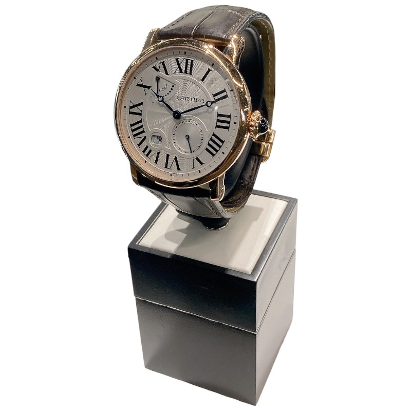 カルティエ Cartier ロトンドドゥカルティエ　8デイズ　パワーリザーブ W1556203 K18ピンクゴールド メンズ 腕時計