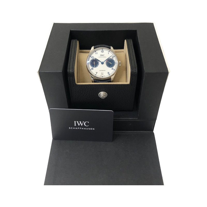 インターナショナルウォッチカンパニー IWC ポルトギーゼ　オートマチック　7デイズ IW500715 ホワイト ステンレススチール SS 自動巻き  メンズ 腕時計