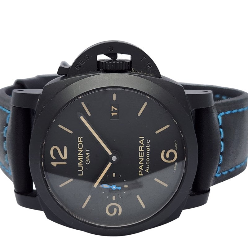 パネライ PANERAI ルミノールGMT PAM01441 ブラック ブラックセラミック 自動巻き メンズ 腕時計 | 中古ブランドリユースショップ  OKURA(おお蔵)