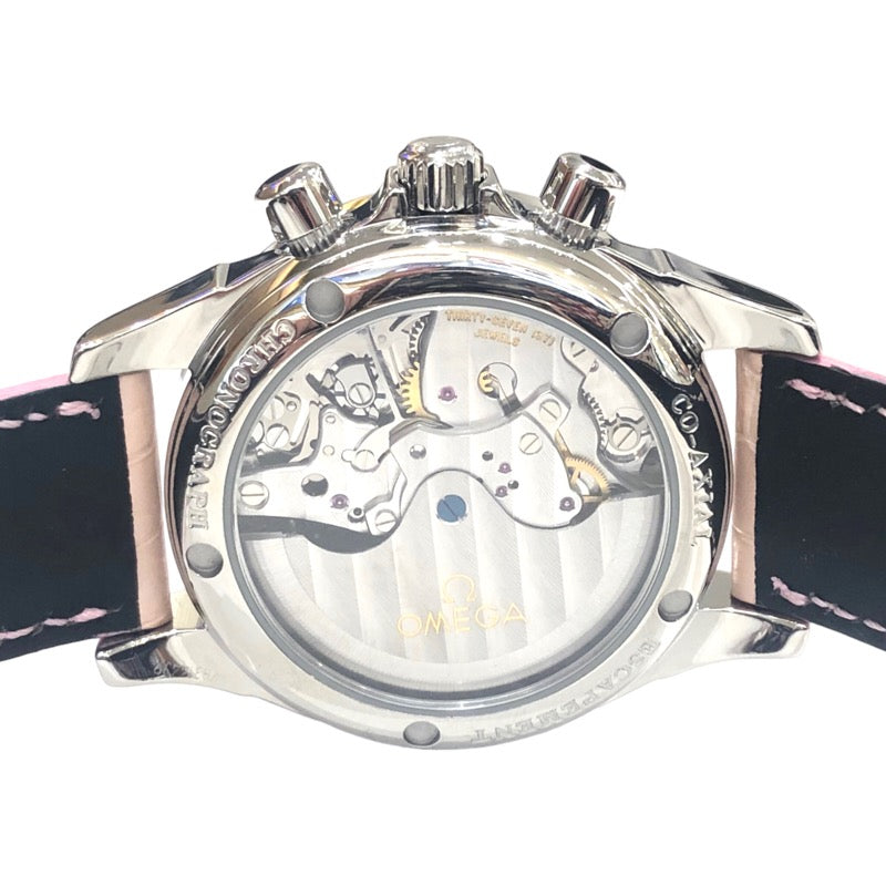 オメガ OMEGA デビル　コーアクシャル　クロノグラフ　ピンクシェル 4878.74.34 ステンレススチール 自動巻き レディース 腕時計