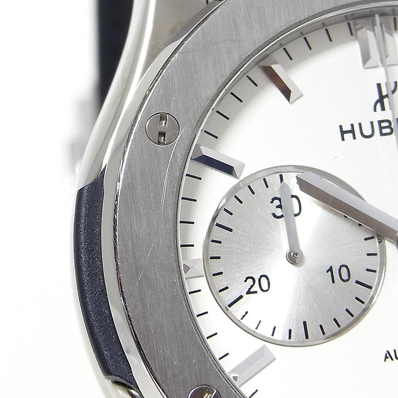 ウブロ HUBLOT クラシック・フュージョン クロノグラフ チタニウム オパリン  521.NX.2611.LR ホワイト チタン/純正バックル・ラバーストラップ 自動巻き メンズ 腕時計