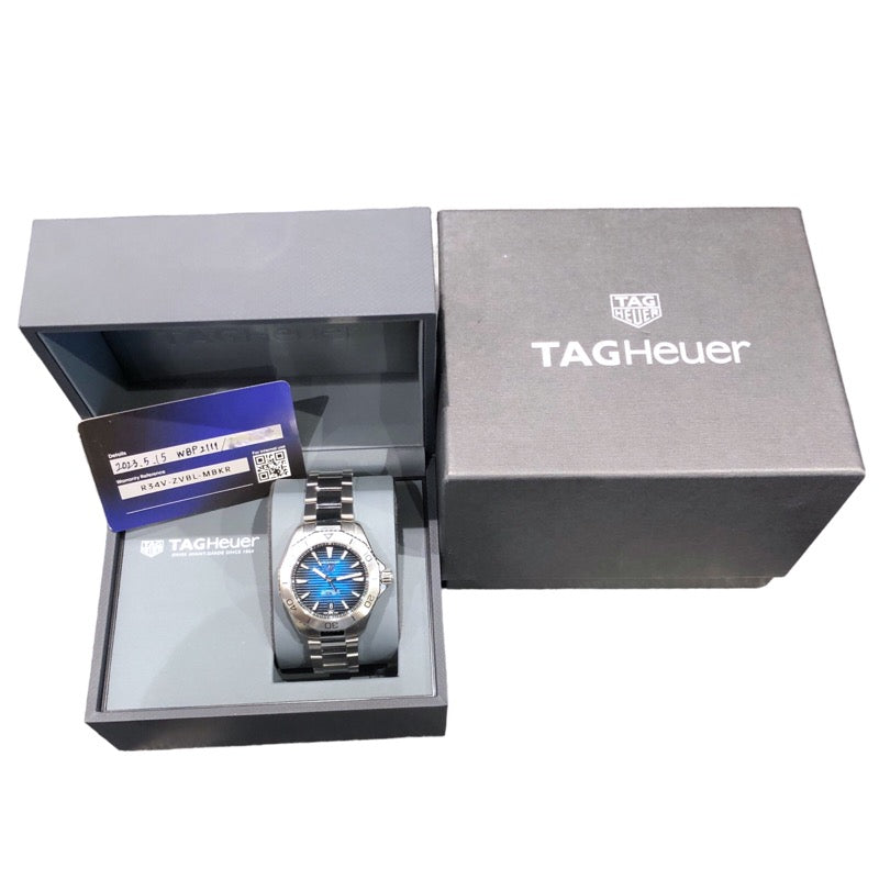 タグ・ホイヤー TAG HEUER アクアレーサー プロフェッシナル200 キャリバー5 WBP2111.BA0627 ブルー ステンレススチール 自動巻き メンズ 腕時計