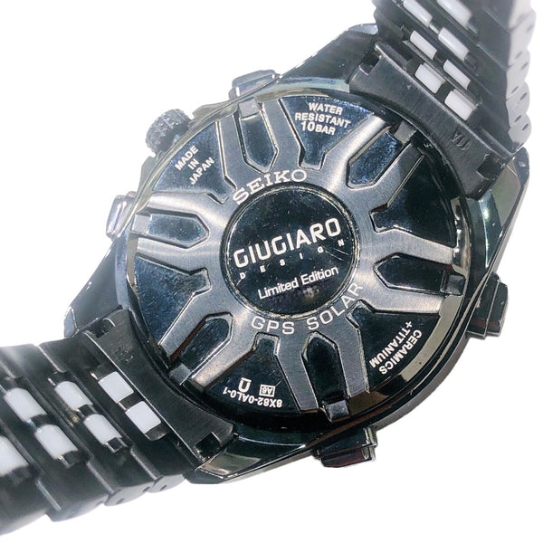 セイコー SEIKO アストロンジウジアーロデザイン 世界5000本限定 SBXB037 ブラック/ホワイト セラミック チタン/セラミック メンズ 腕時計