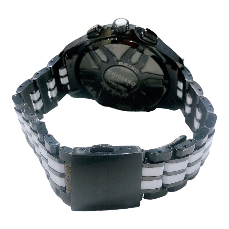 セイコー SEIKO アストロンジウジアーロデザイン 世界5000本限定 SBXB037 ブラック/ホワイト セラミック チタン/セラミック メンズ  腕時計