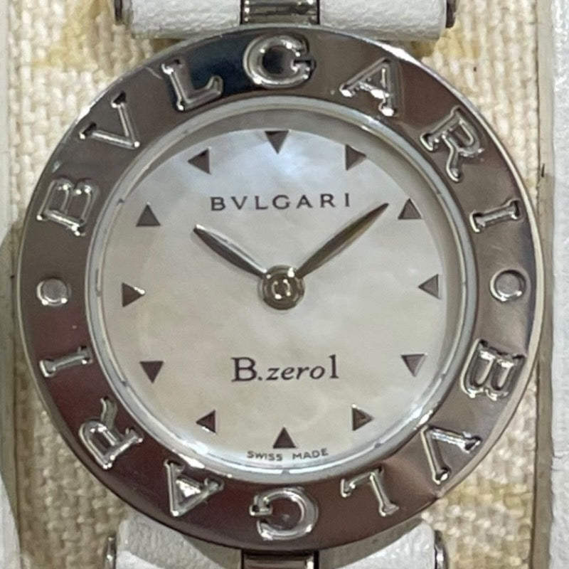 ブルガリ BVLGARI B-zero1 ホワイトシェル BZ22MAN5 ホワイト SS クオーツ レディース 腕時計