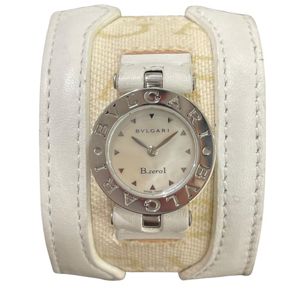 ブルガリ BVLGARI B-zero1 ホワイトシェル BZ22MAN5 ホワイト SS クオーツ レディース 腕時計