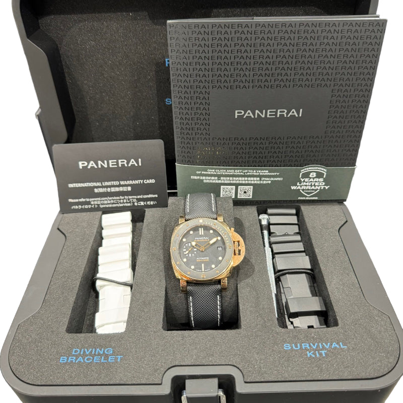 パネライ PANERAI サブマーシブル ゴールドテック PAM01164 ブラック 