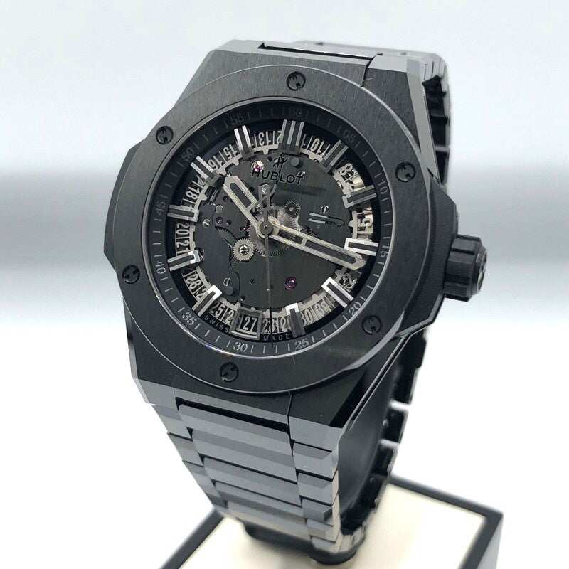 ウブロ HUBLOT ビッグバン　インテグレーテッド　タイムオンリー　オールブラック 456.CX.0140.CX ブラック セラミック 自動巻き メンズ 腕時計