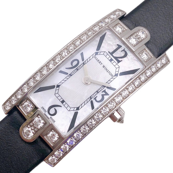 ハリーウィンストン HARRY WINSTON アヴェニュー　Cミニ AVCQHM16WW024 K18WGダイヤモンド クオーツ レディース 腕時計
