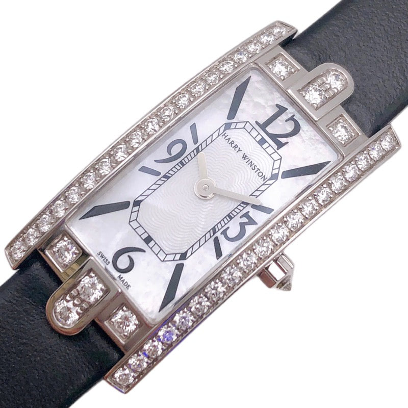 ハリーウィンストン HARRY WINSTON アヴェニュー　Cミニ AVCQHM16WW024 K18WGダイヤモンド クオーツ レディース 腕時計