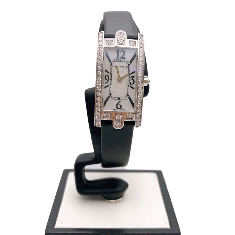 ハリーウィンストン HARRY WINSTON アヴェニュー　Cミニ AVCQHM16WW024 K18WGダイヤモンド クオーツ レディース 腕時計