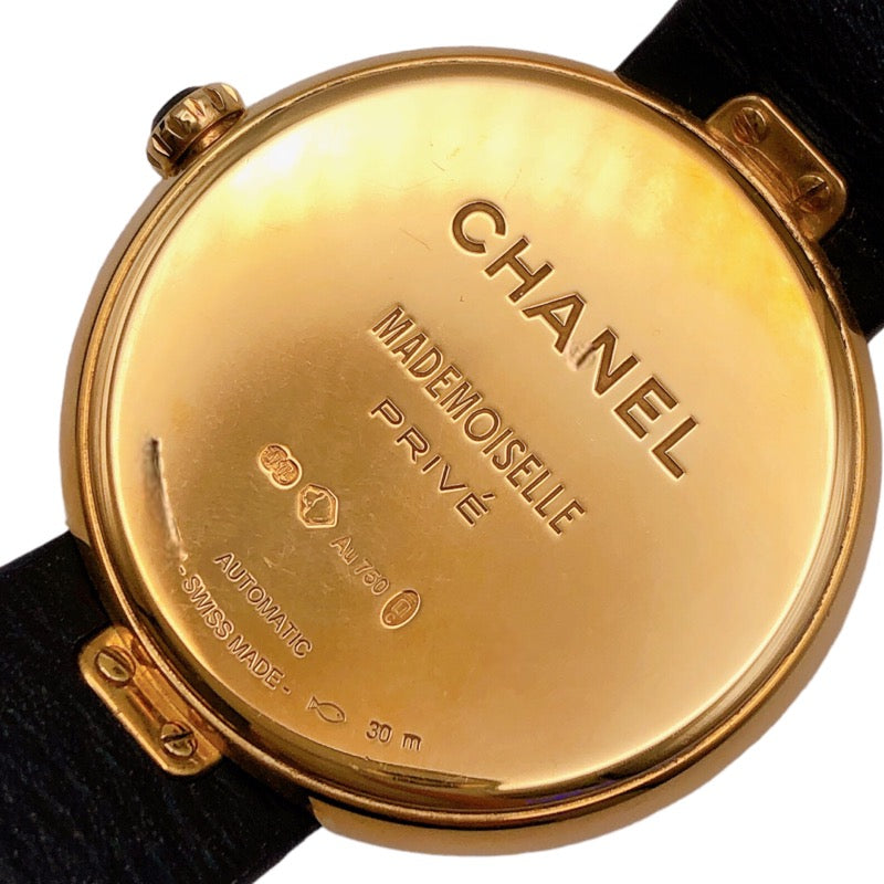 シャネル CHANEL マドモアゼル　プリヴェ H3567 K18イエローゴールド 自動巻き レディース 腕時計