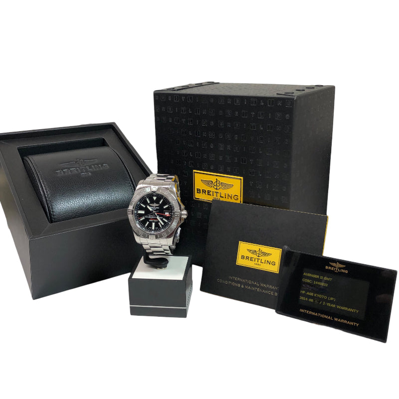 ブライトリング BREITLING アベンジャー2 A3239011/BC35 黒文字盤 ステンレススチール SS 自動巻き メンズ 腕時計