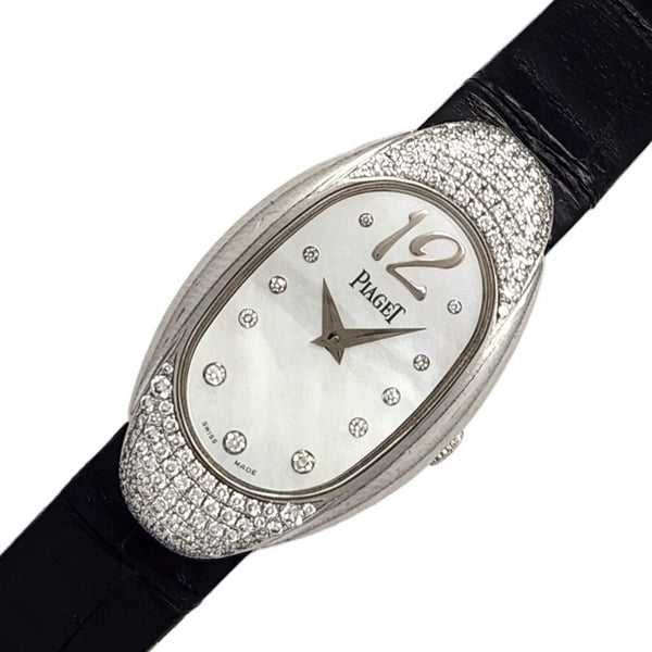 ピアジェ PIAGET ライムライト ホワイトシェル P10002 ホワイト  K18WG クオーツ レディース 腕時計