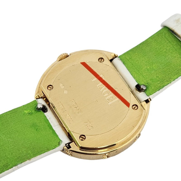 ピアジェ PIAGET ポセジョン P10275 ホワイト K18YG/革ベルト クオーツ レディース 腕時計
