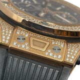 ウブロ HUBLOT ビッグバン ウニコ キングゴールド パヴェ 411.OX.1180.RX.1704 K18PG/ラバーベルト 自動巻き メンズ 腕時計