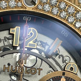 ウブロ HUBLOT ビッグバン ウニコ キングゴールド パヴェ 411.OX.1180.RX.1704 K18PG/ラバーベルト 自動巻き メンズ 腕時計