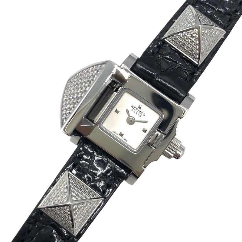 エルメス HERMES ミニメドール ME2.130 シルバー SS クオーツ レディース 腕時計